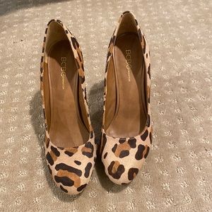 BCBG Leopard Pumps (worn once indoors!)